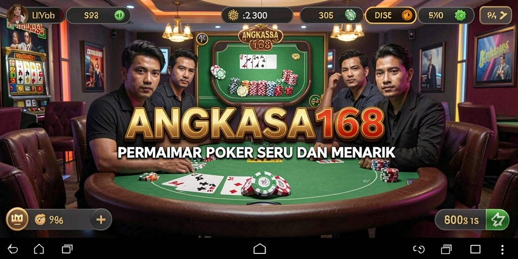 Tampilan gameplay poker seru di ANGKASA168