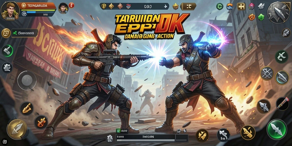 Tampilan gameplay seru dan mendebarkan dari IDNGARUDA.