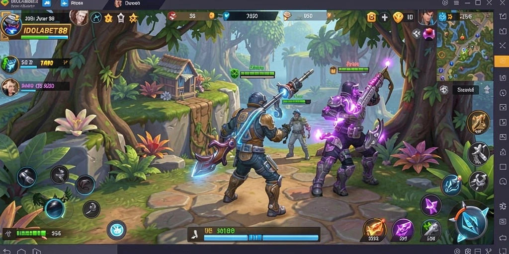 Tangkapan layar gameplay <strong>IDOLABET88</strong> yang menampilkan interaksi karakter dan lingkungan.