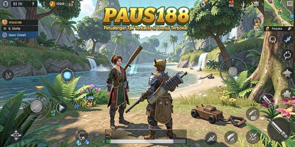 Gameplay PAUS188 menampilkan eksplorasi dunia terbuka yang luas dan mendetail.