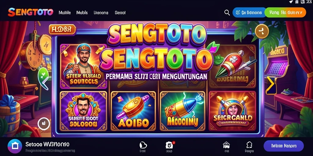 Tampilan gameplay SENGTOTO dengan simbol slot yang menarik.