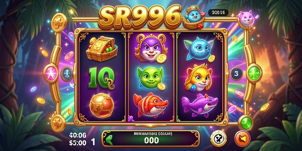 Tampilan seru dari gameplay Slot di SR996 dengan animasi menarik.